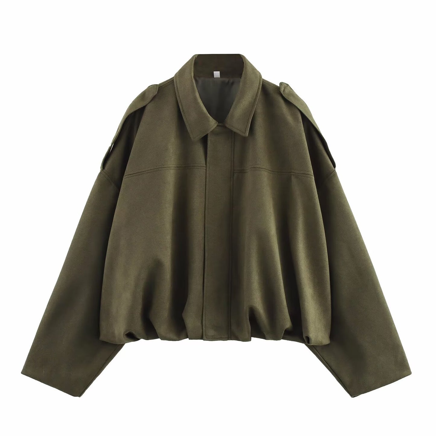 EmberLuxe Suede Bomber Jacket