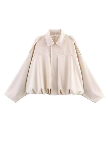 EmberLuxe Suede Bomber Jacket