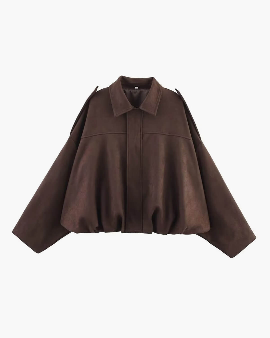 EmberLuxe Suede Bomber Jacket